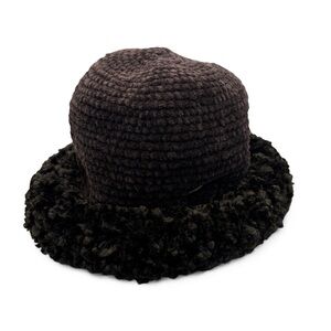 Scala Women’s Dark Brown Plush Knit Hat